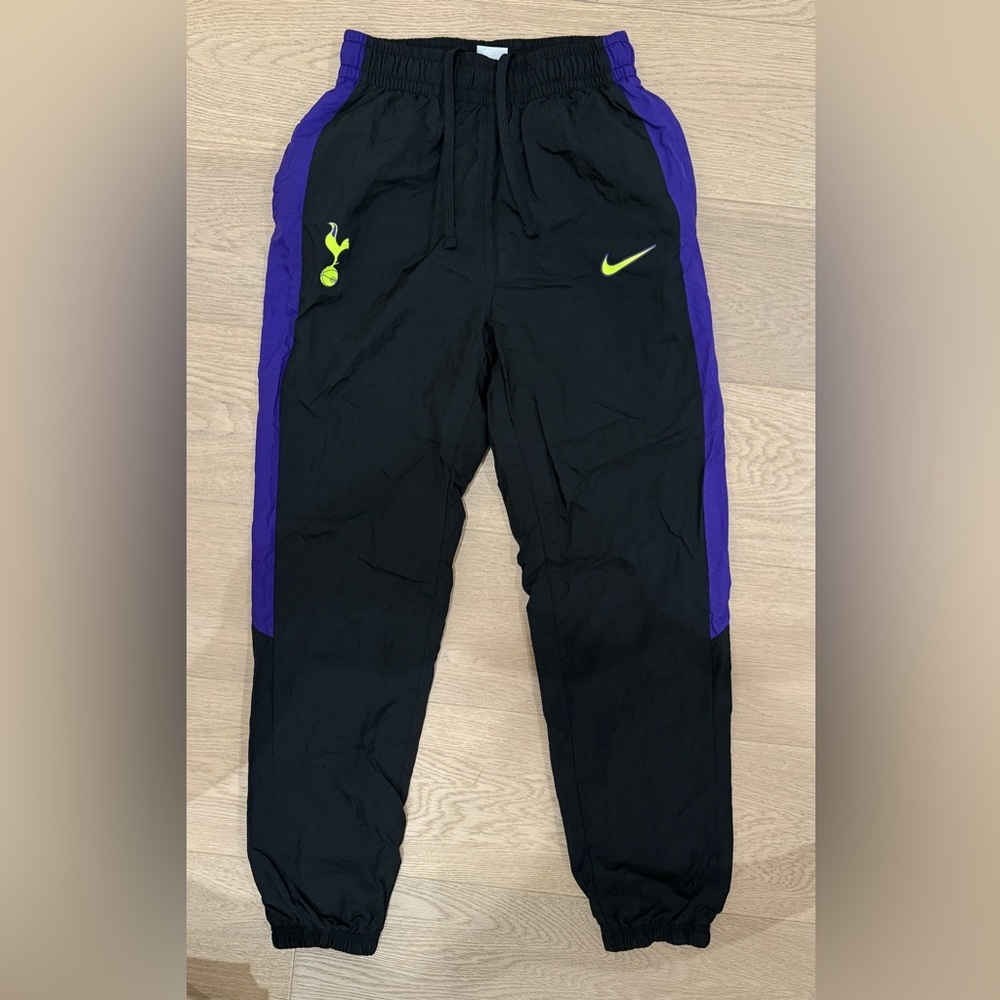 Nike Tottenham Black/Purple Joggers with Neon Accent
